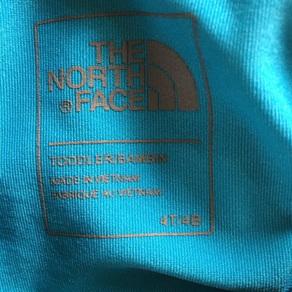 Kids 4T North Face Blue Lightweight Hoodie Shirt Toddler Top - Picture 2 of 5